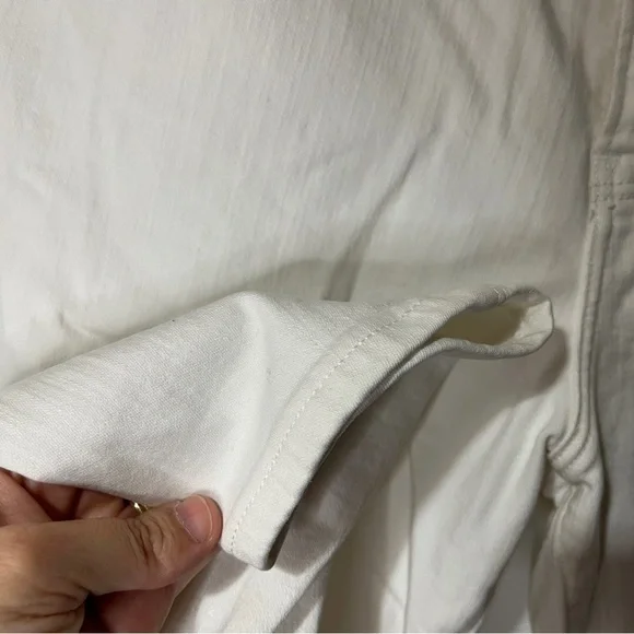 Abercrombie Fitch High Rise Super Skinny White Jeans Distressed - Picture 10 of 16